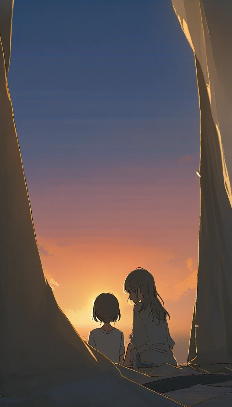 Highest quality、Masterpiece、Sunset Savanna、tent、BREAK、(((One Girl、Cute sleeping girl、tentでチーター柄の寝袋に入る女性:1.37)))、BREAK、Adult cheetah、Cheetah sleeping with a girl、Super detailed cheetah、A detailed drawing of a cheetah、BREAK、Savanna Sunset、Silence、