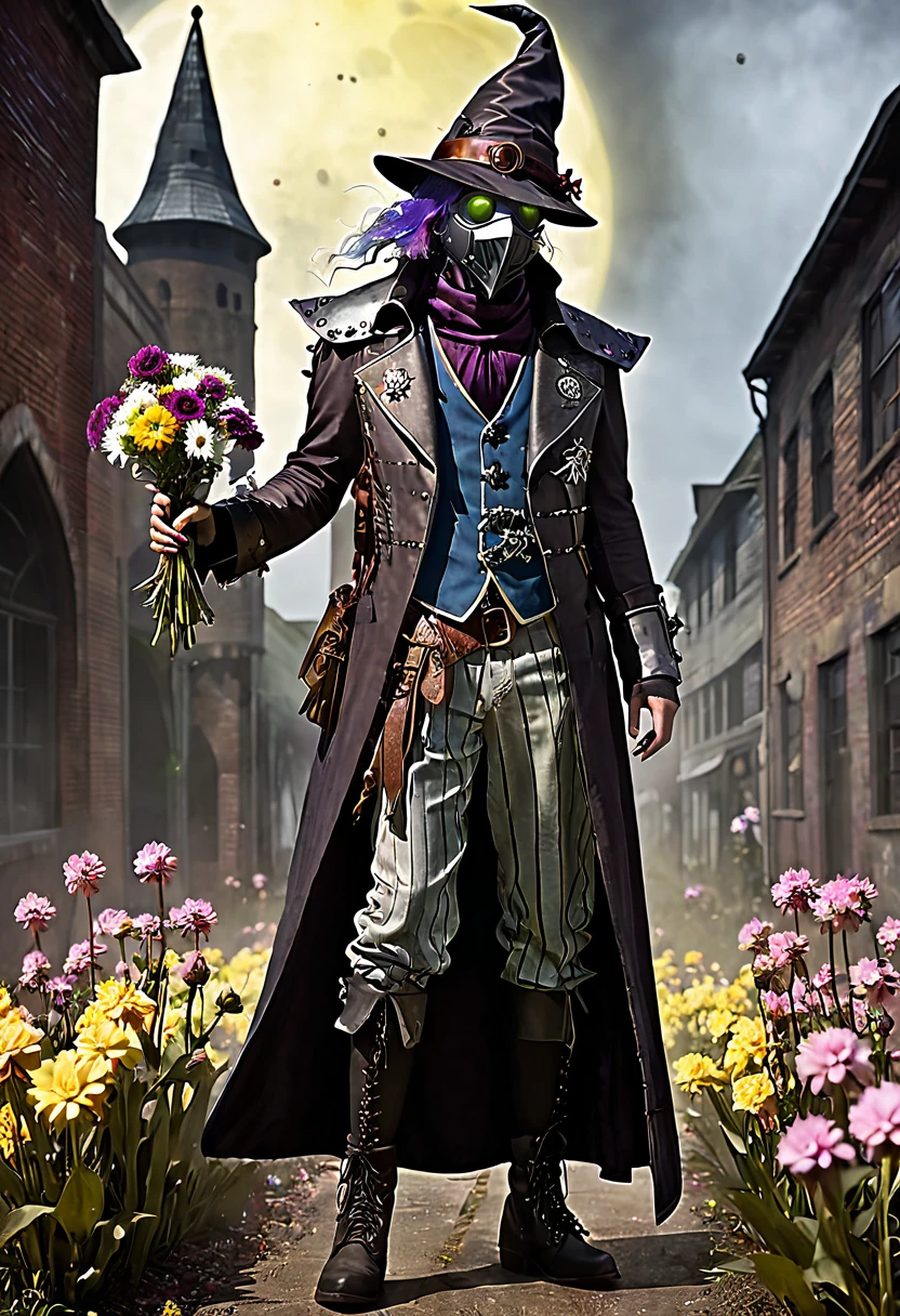 The first knights, Flowers for the Faded, Moonchild, Punked Steam, Spy, Zombie, Wizard, Vintage outfit --ar 4:5 --s 231 --c 14 --w 1058