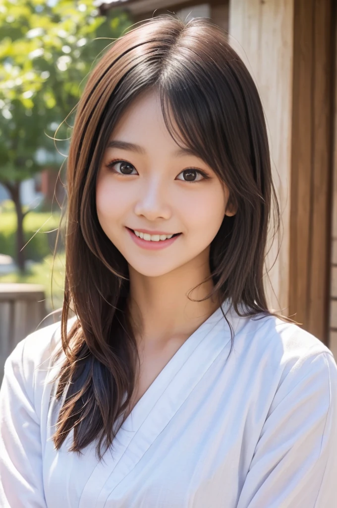 (Highest quality、4K、masterpiece:1.3), Surreal, Ultra detailed face, Detailed lips, Detailed eyes, double eyelid, break,
1girl, solo, Cute Japanese girl, 12 years old, break,
realistic Japanese cute, girl,18 years old, long hair, smile,(scrawny:weight1.5), break,