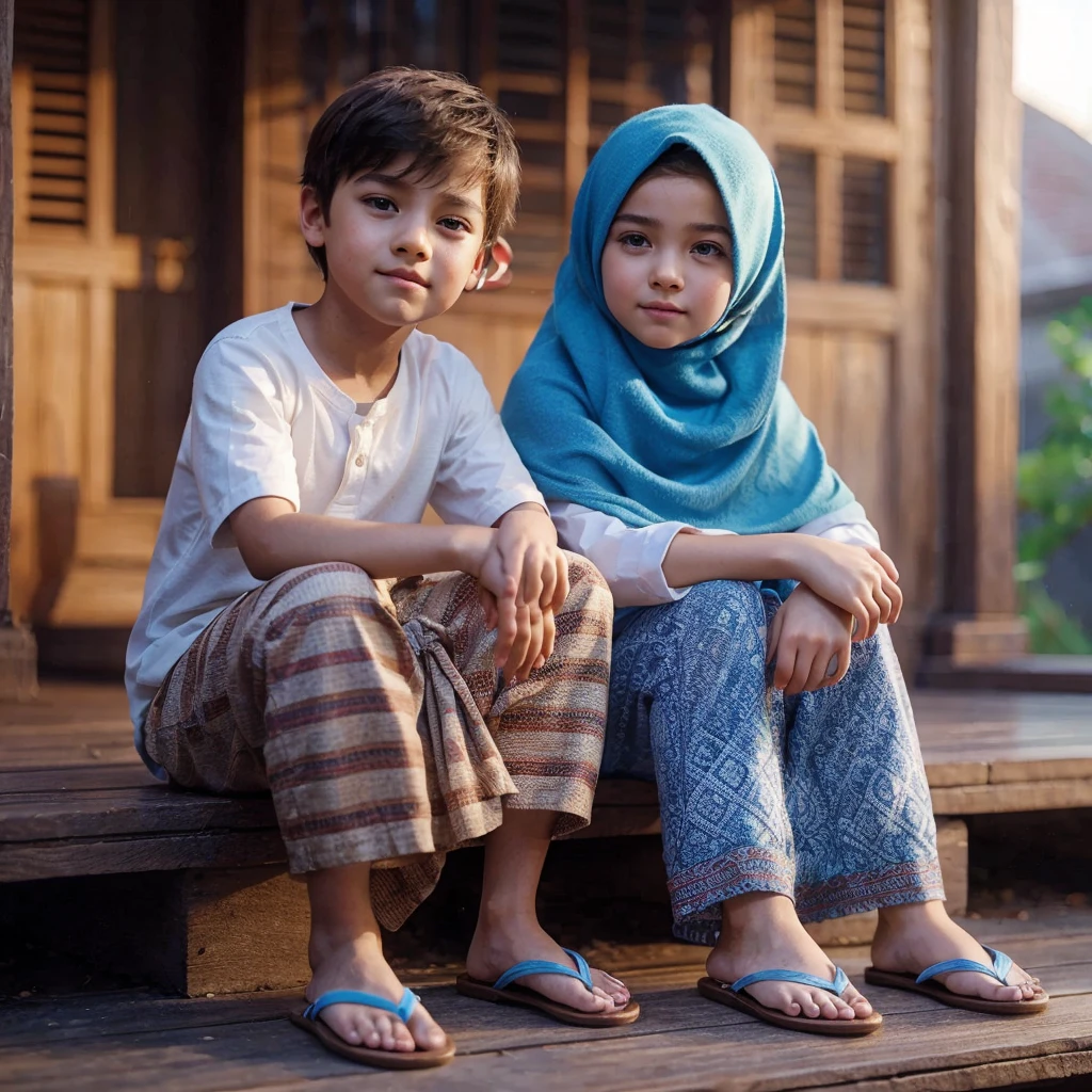 Realistic boy and girl drawings 