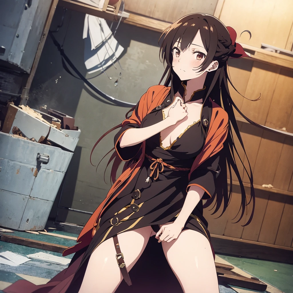 Anime Art、high resolution。High resolution、Low - Angle、masterpiece、Pirates of Lesbians