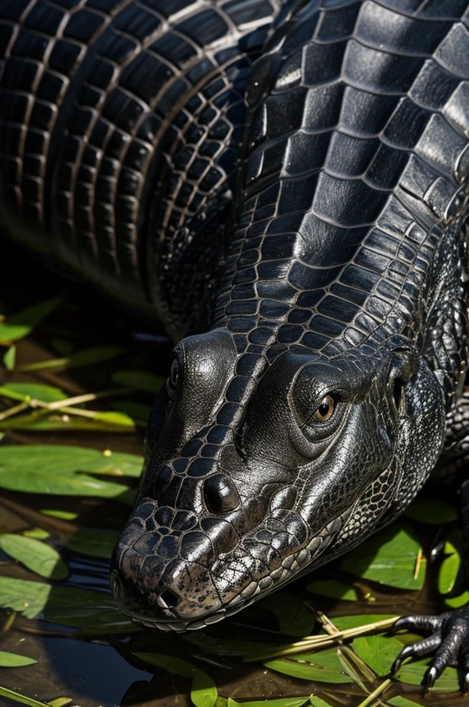 a black alligator