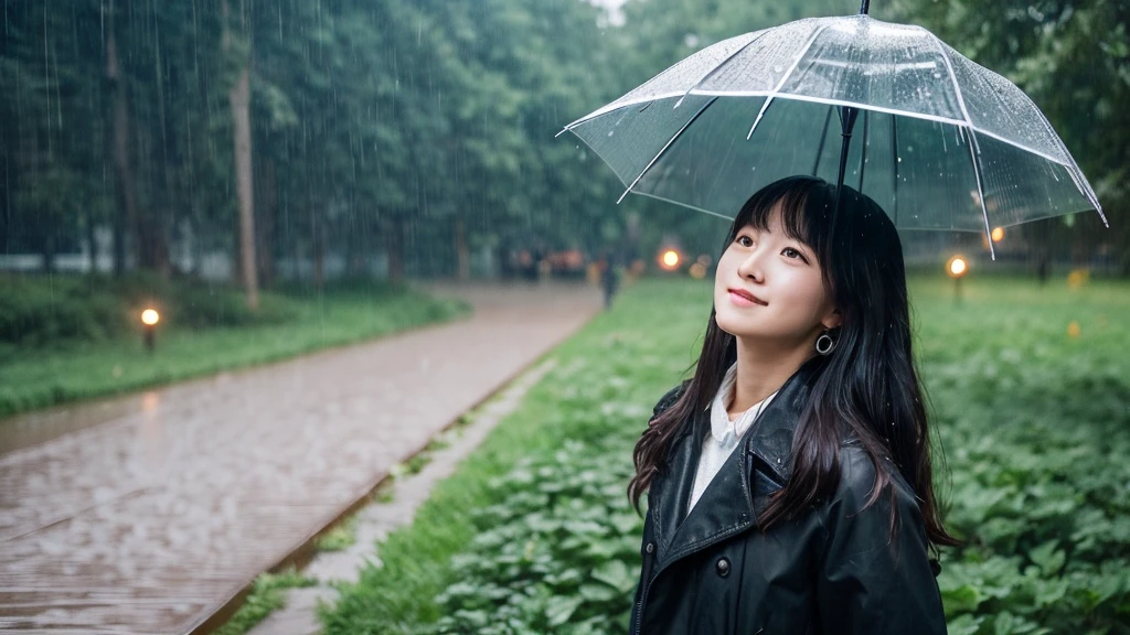 ((Highest quality)), ((masterpiece)), (be familiar with), rain,