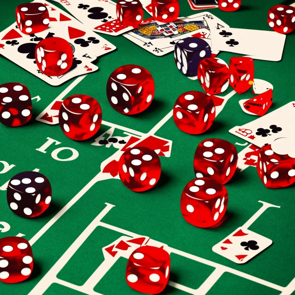 a close up of a poster with a dice and casino chips, No one dares to gamble, Game poster, rolling dice, let's get dangerous, dice, gamble, let's Play, 🔥 😎 🕹️ 👀, Game poster, lots of dices everywere, CMS, holy dice in the clouds, casino, futuristic CMS card game, gamble