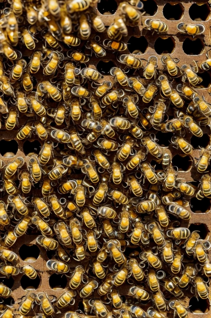 Swarm going to artificial beehive 