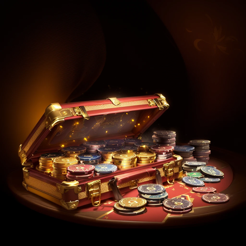 There is a suitcase full of coins on the table, Loot Boxes, Treasure Box, There are many gold coins, poker, Game image, Treasure Boxs, author jeonseok lee, author:John Lagata, casino, Game Background, Treasure background, Gold and treasure, Background Image, mobile Game Background, From NCSOFT