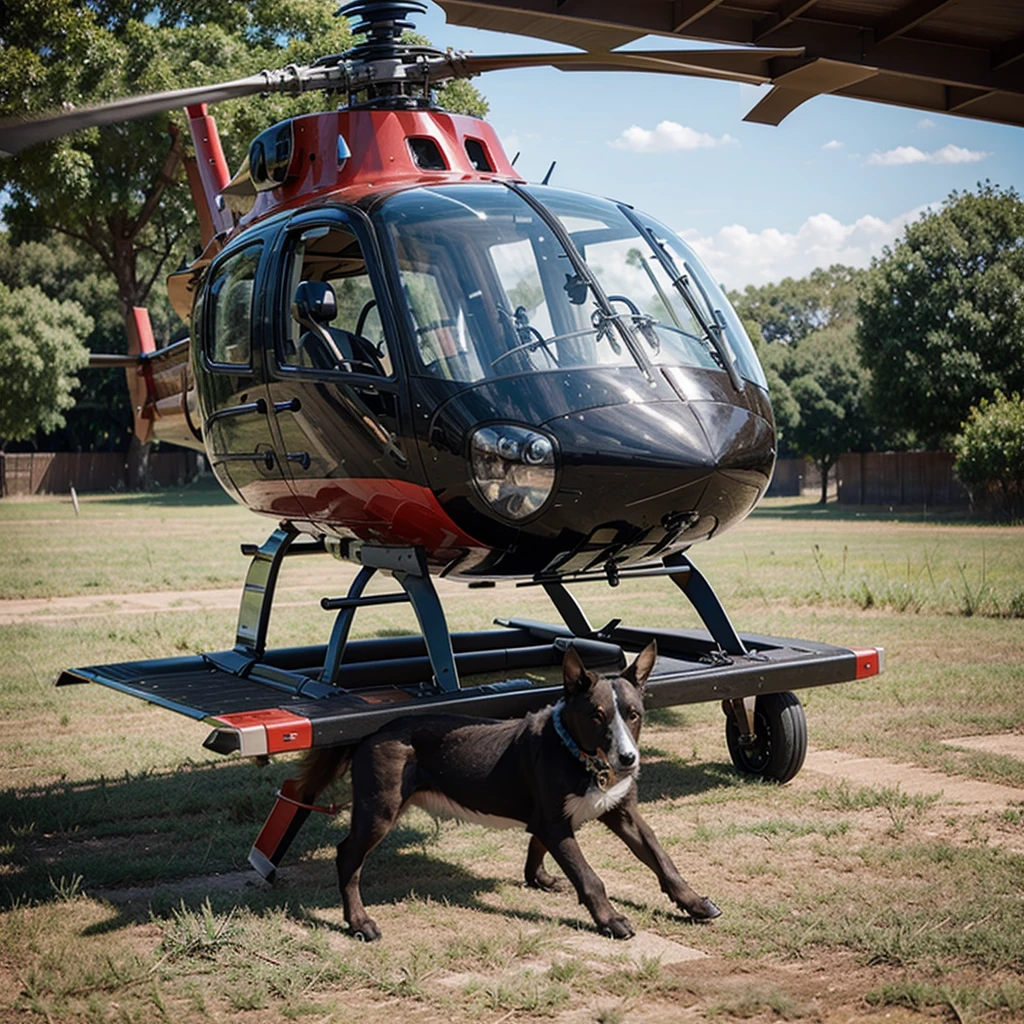Design a helicopter to transport and collect animals. 