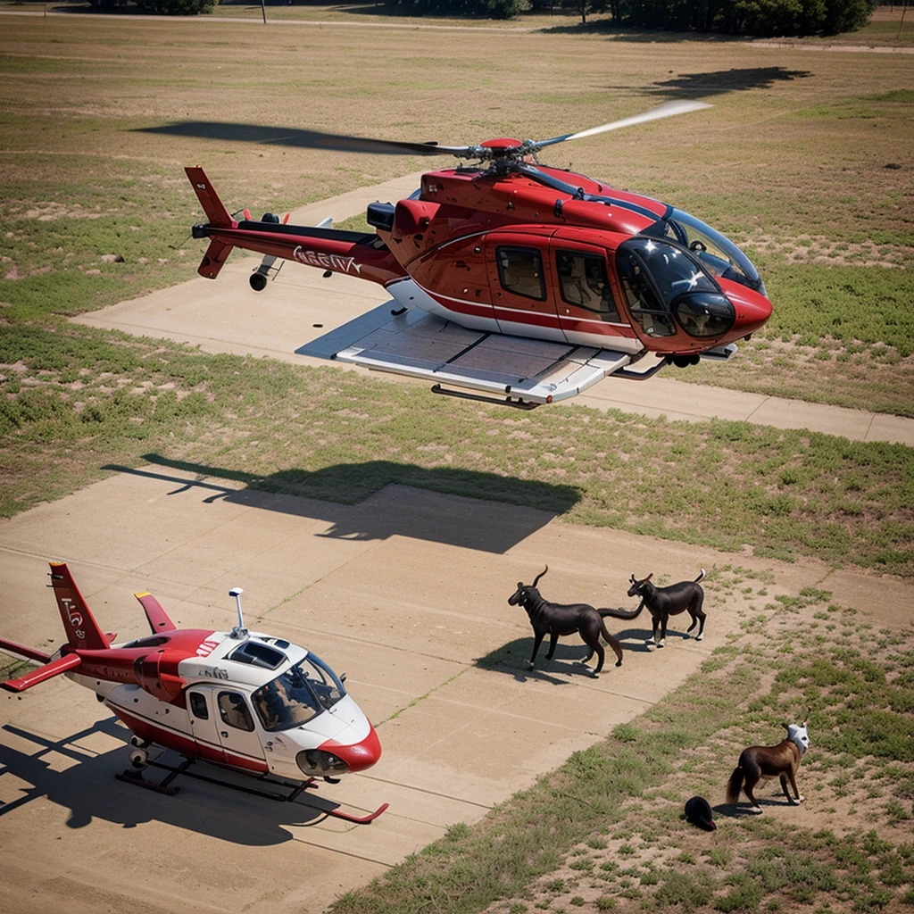 Design a helicopter to transport and collect animals.