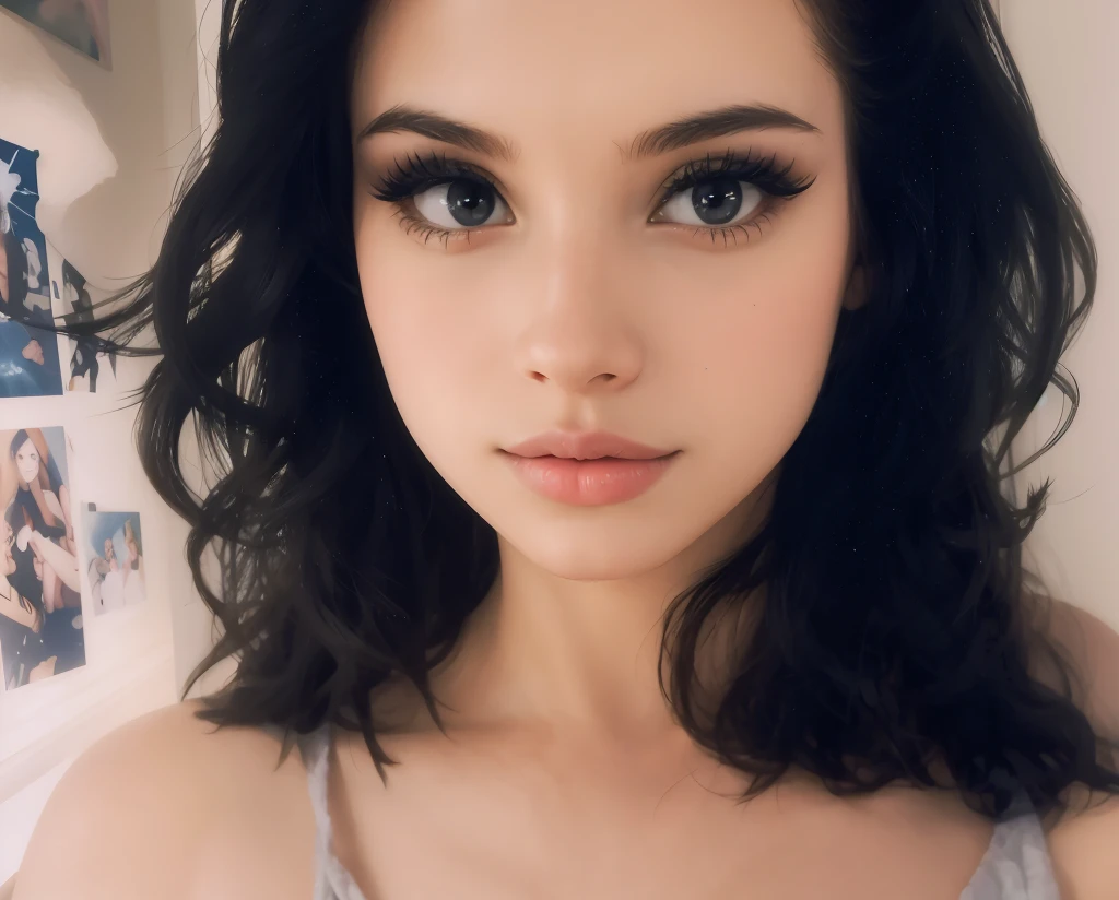 Beautiful girl with very big lips