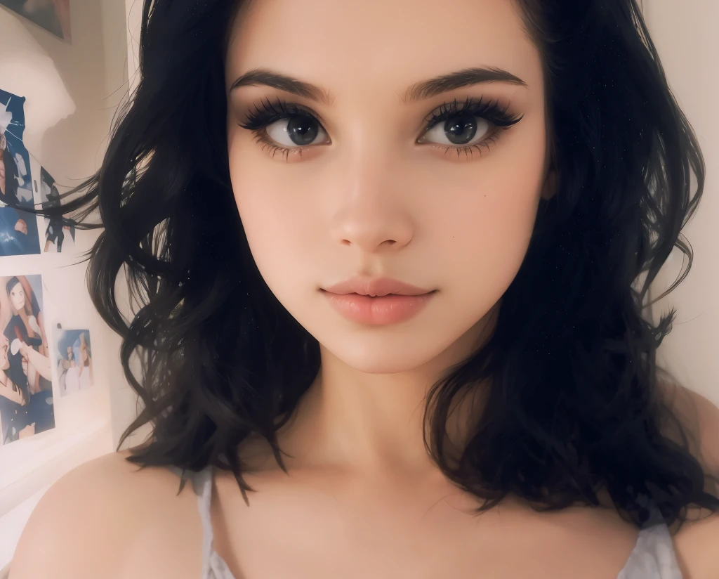 Beautiful girl with very big lips
