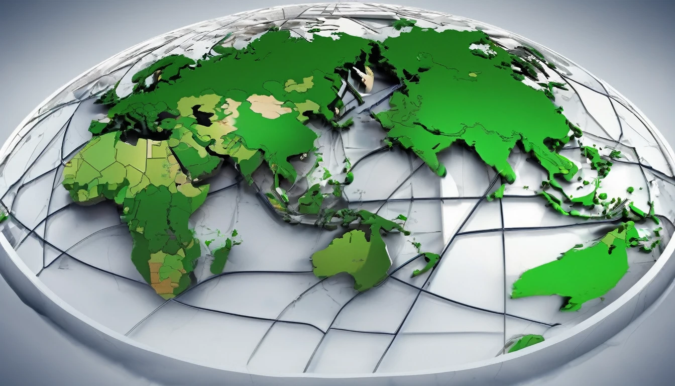 (globe in the center,3D rendering,highly-detailed globe,high-resolution),computer network,advanced technology,connectivity,wireless communication,global communication,internet,cloud computing,seamless integration,fast and reliable data transfer,multi-device compatibility,real-time data exchange,data security,cyber security,efficiency,automation,data analytics,precision,advanced algorithms,artificial intelligence,smart devices,Internet of Things,innovation,progress,global collaboration,business growth,advertising.Continents should be clearly defined on the globe map, And laptops and computers around the ground are completely accurate and specific, The image has little noise,