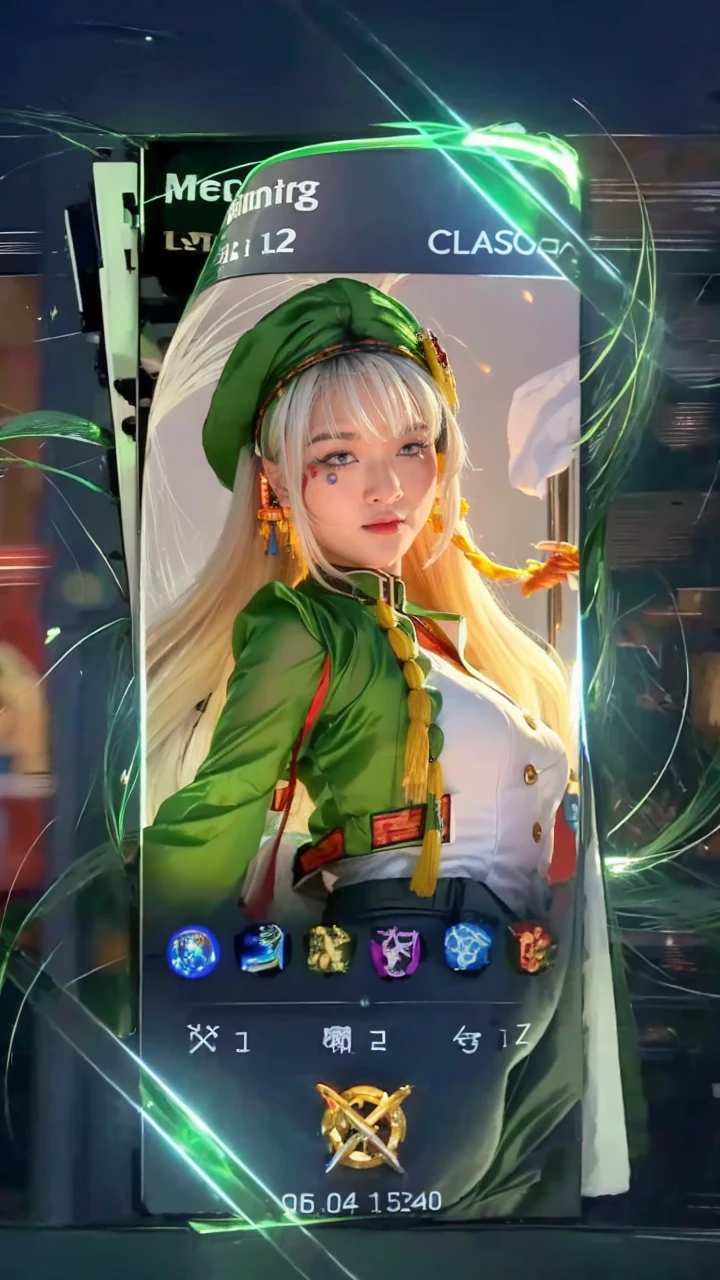 vibrant colors, female, masterpiece, sharp focus, best quality, depth of field, cinematic lighting, white hair, red eyes, braid, dress, long hair, red eyes, tattoo, earrings, jewelry, black dress, hair ornament, bangs, chinese clothes, breasts, china dress, sleeveless, 