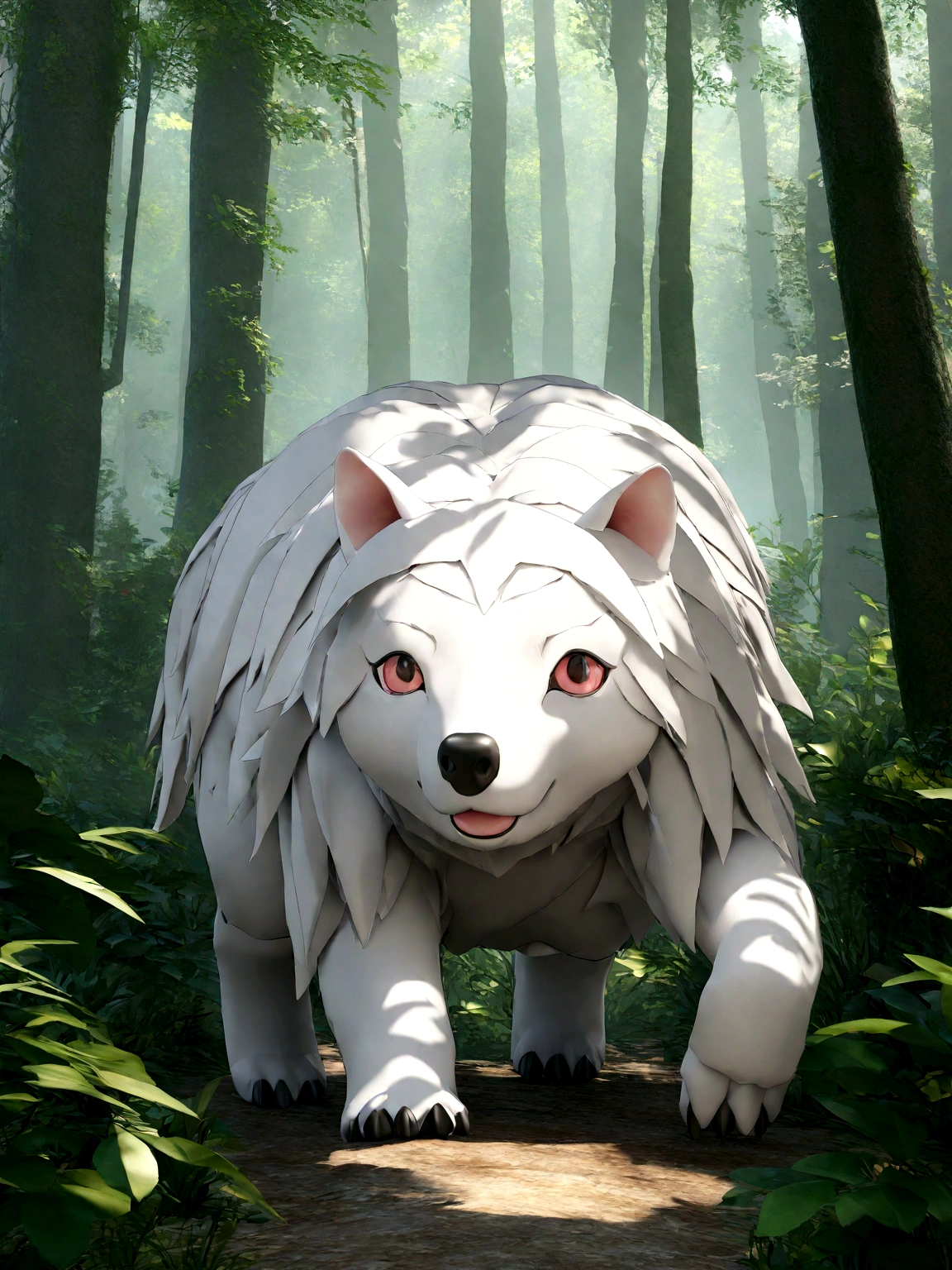 A dengerous animal in the forest, master peace, bright colours, high quality image, 8k quality wallpaper, HD 3D image, full details,