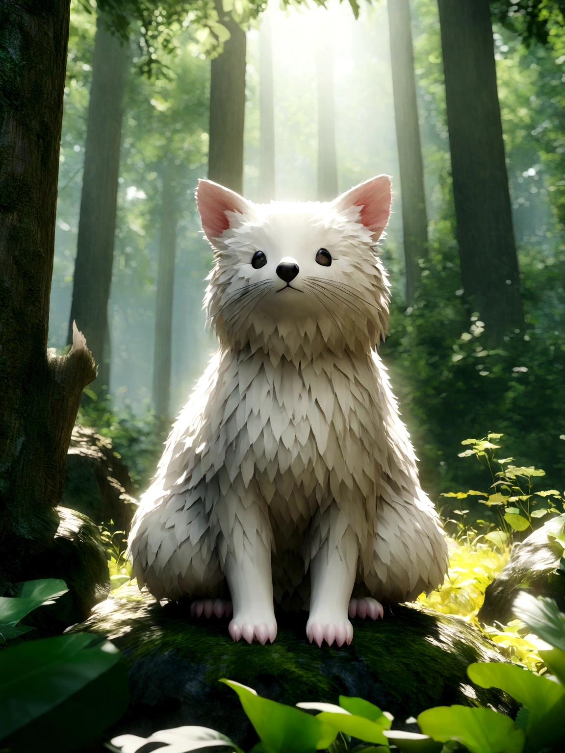 A dengerous animal in the forest, master peace, bright colours, high quality image, 8k quality wallpaper, HD 3D image, full details, 