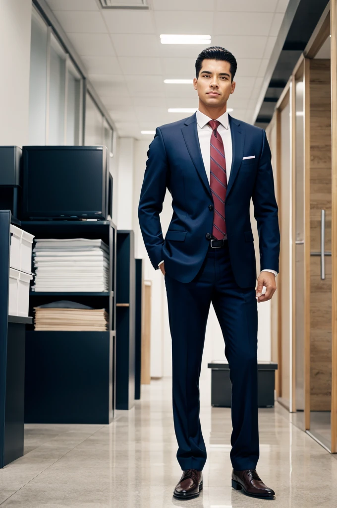 A business man Stand straight