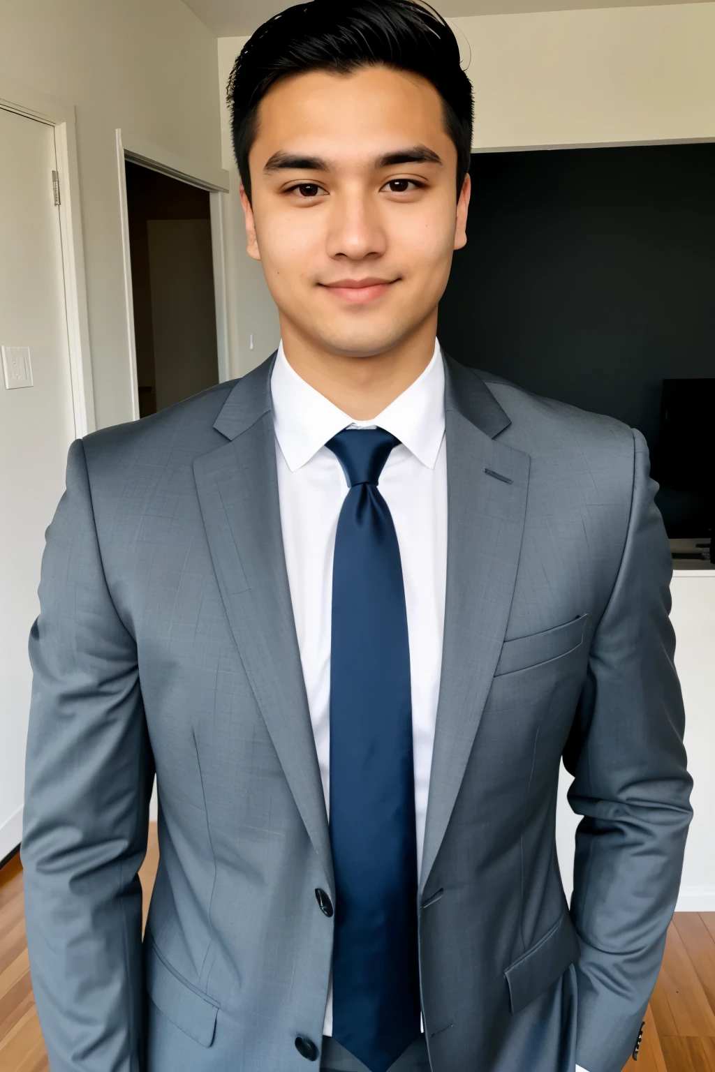 me in formal suit for work