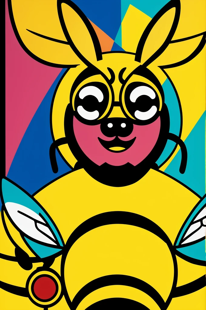 Bee in pop art style