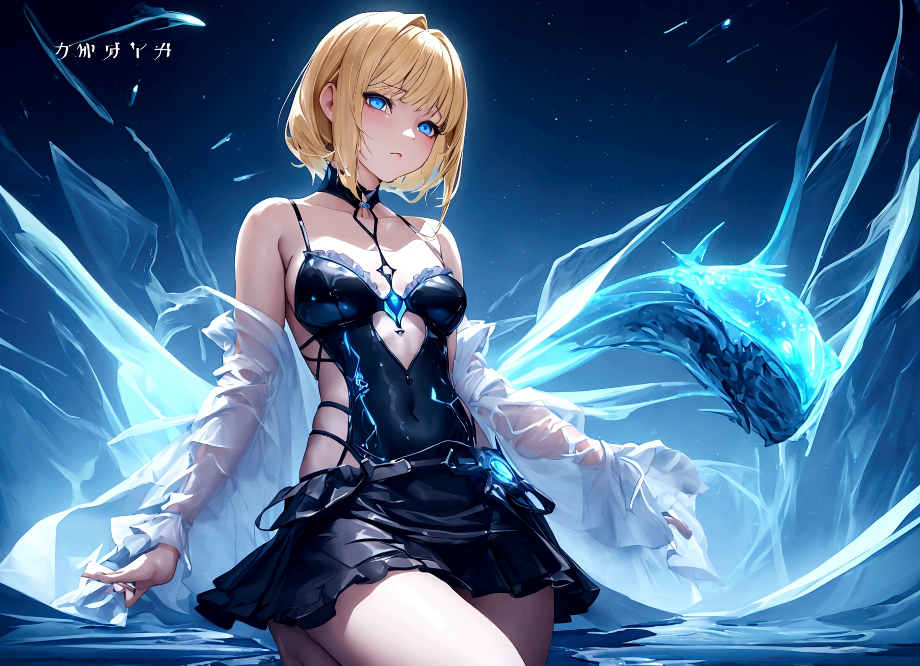 masterpiece, Fashion Model, The body is glamorous、, camisole, mini skirt、Knee-high , Positano colours, Completely in frame, whole body, whole body, Beautiful anime waifu style man, Ultra-detailed realistic painting, Luminism, Art by Kahn Griffith and Vadim Kashin Concept Art, 8K resolution, Fractal isometric details Bioluminescence , complicatedly detailed , Cinematic, trending on art station Isometric Centered hyper Realistic cover photo awesome full color, Grainy, Realistic, complicated, Hit definition , Cinematic, Bold, Vibrant, amazing, Super high quality model、Blonde、Blue eyes