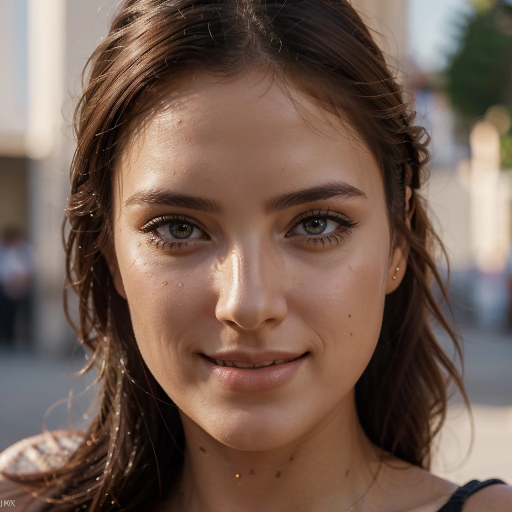 a beautiful argentine woman, 1girl, gorgeous eyes, lush eyelashes, lovely lips, perfect skin, elegant expression, detailed face, beautiful and sexy woman, delicate  features, whole body, fashionable outfit, smiling at the camera, taking photos for instagram, (best quality,4k,8k,highres,masterpiece:1.2),ultra-detailed,(realistic,photorealistic,photo-realistic:1.37),natural lighting,warm color tones,cinematic composition,shallow depth of field,bokeh background