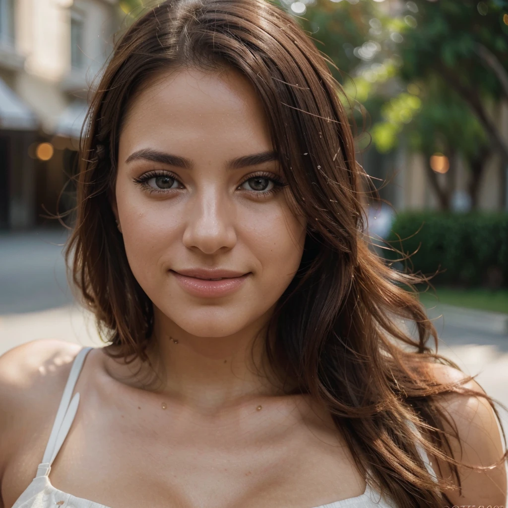 a beautiful argentine woman, 1girl, gorgeous eyes, lush eyelashes, lovely lips, perfect skin, elegant expression, detailed face, beautiful and sexy woman, delicate facial features, whole body, fashionable outfit, smiling at the camera, taking photos for instagram, (best quality,4k,8k,highres,masterpiece:1.2),ultra-detailed,(realistic,photorealistic,photo-realistic:1.37),natural lighting,warm color tones,cinematic composition,shallow depth of field,bokeh background