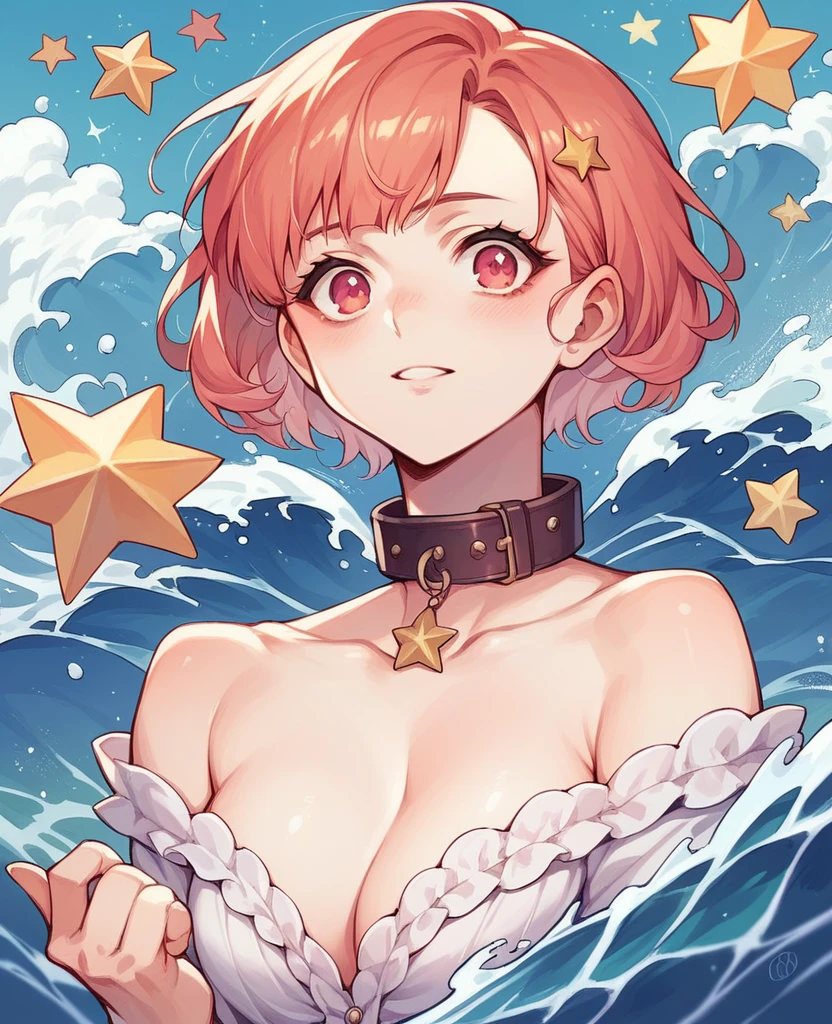Lovely,hairy,Fu Rui,Eyes of the stars,collar,Wave