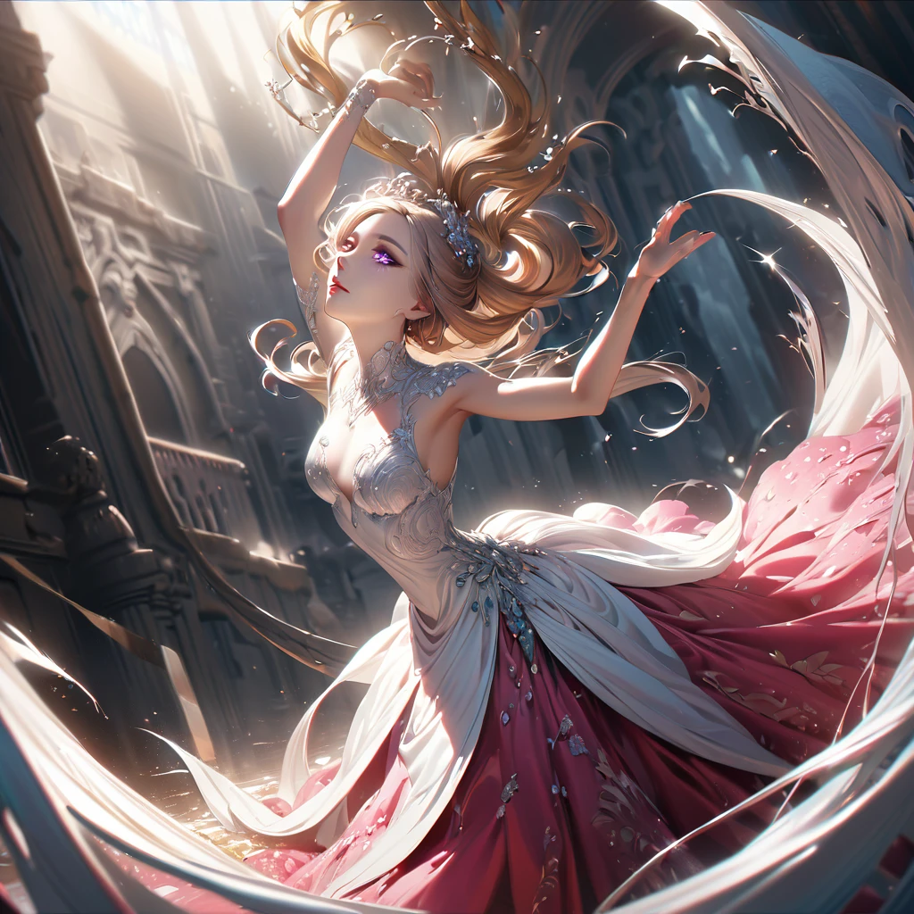 A beautiful murim cultivation girl, extremely detailed eyes, long eyelashes, beautiful detailed lips, elegant and graceful pose, elegant dress, stunning beauty, detailed facial features, glowing skin, volumetric lighting, dramatic lighting, cinematic, fantasy art, masterpiece, highly detailed, 8K, photorealistic, hyper detailed, vibrant colors, dramatic colors, epic scene