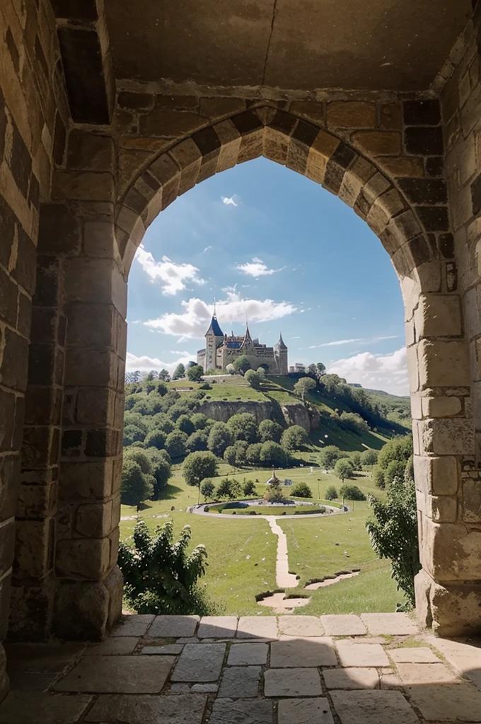 Beautiful view of medieval kingdom