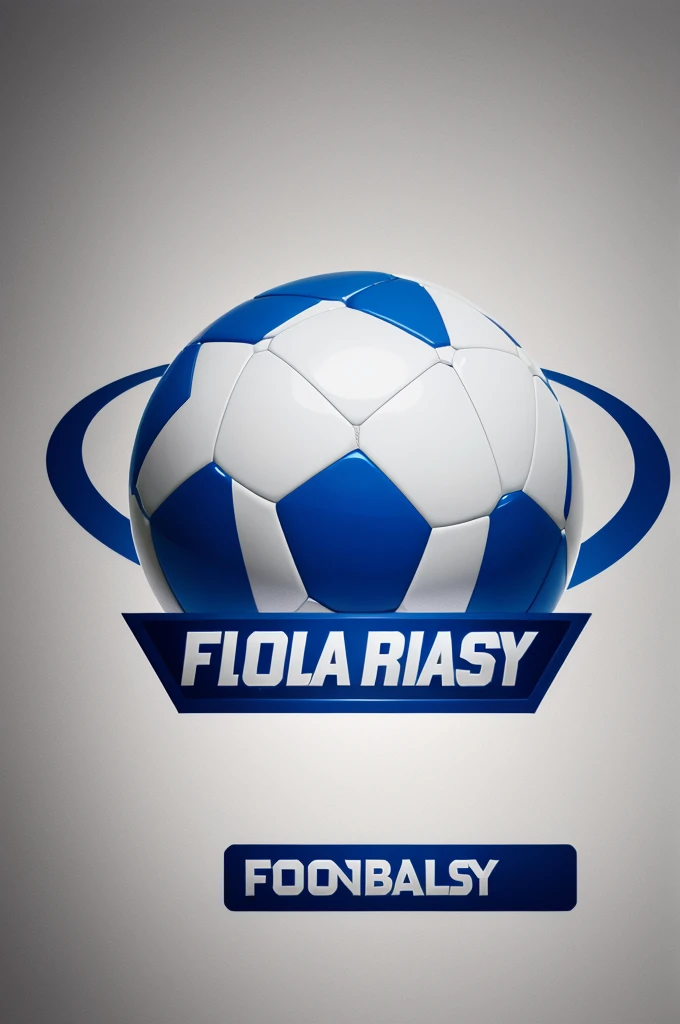 Create a logo of football club with the name of "footballfantasy"