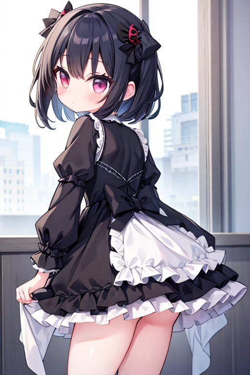 Girl, {Loli}, frilly dress, spider legs sticking out from her back