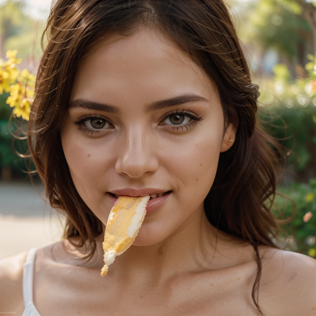 a beautiful argentine woman, (a woman licking a candy) , smiling at the camera, detailed face, beautiful and sexy woman, taking photos for instagram, 1girl, delicate facial features, whole body, highly detailed, photorealistic, 8k, realistic, masterpiece, very high quality, gorgeous eyes, lush eyelashes, lovely lips, perfect skin, elegant expression, fashionable outfit, natural lighting, warm color tones, cinematic composition, shallow depth of field, bokeh background