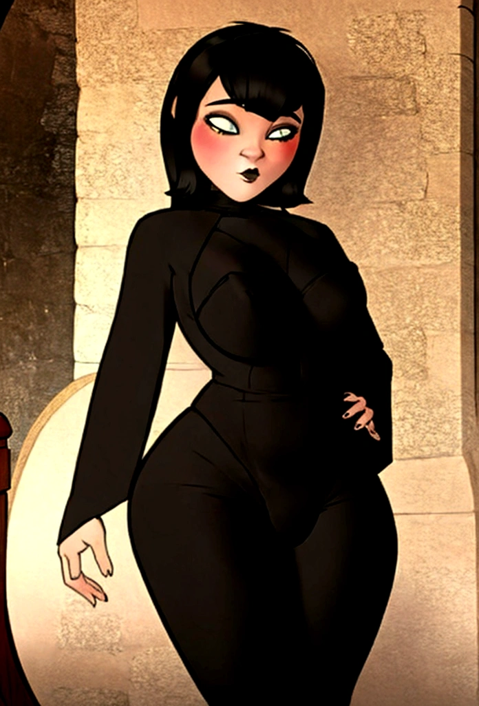 Gothic style XenTAI-pos, at distance,cowboy shot,posing,flirting,
(playful gaze, smirking, shy smile:1.1),
1girl,<lora:mavis:0.7>,mavis2,
night,hotel room,complex background,
<lora:Concept_-_LowRA_v2.0:0.5>,
(pale skin:1.5),goth makeup,
black crop top,striped thighhighs,black and red thighhighs,turtleneck,long sleeves,(pleated skirt:1.3),
black hair,short hair,1950s hairstyle,
pinup \(style\),1950s \(style\),
(slim,skinny,petite,small breasts:1), . medieval, pointed arches, stained glass, highly detailed