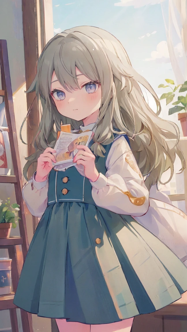 (masterpiece, 最high quality:1.6),Best image quality、最high quality、Perfect lighting,masterpiece、Best image quality、最high quality、Lori、Girl、 Cute pose, masterpiece, Anime art style, Cute moves、Most detailed, high quality、Shiny Hair、Very fine and beautiful bright eyes、nose blush、Very detailed, clear and beautiful face, Awards, (((Anatomically correct))、Cowboy Shot