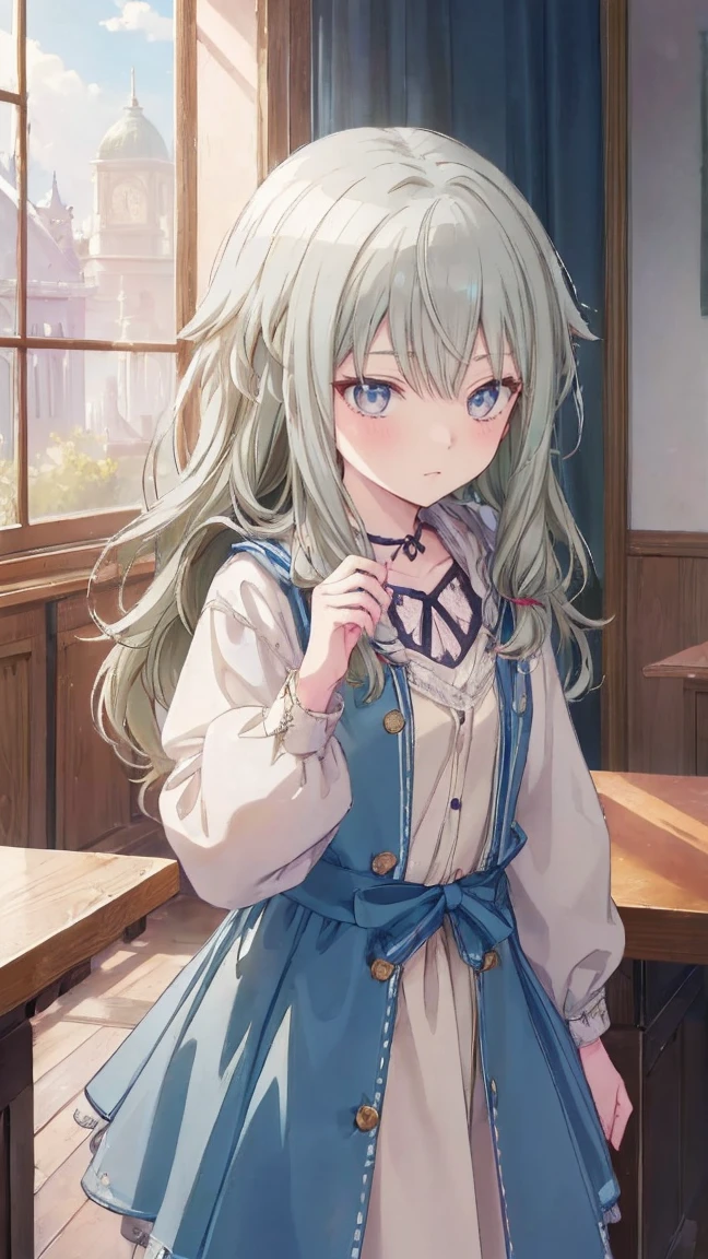 (masterpiece, 最high quality:1.6),Best image quality、最high quality、Perfect lighting,masterpiece、Best image quality、最high quality、Girl、 Cute pose, masterpiece, Anime art style, Cute moves、Most detailed, high quality、Shiny Hair、Very fine and beautiful bright eyes、nose blush、Very detailed, clear and beautiful face, Awards, (((Anatomically correct))、Cowboy Shot