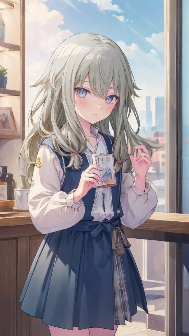 (masterpiece, 最high quality:1.6),Best image quality、最high quality、Perfect lighting,masterpiece、Best image quality、最high quality、Lori、Girl、 Cute pose, masterpiece, Anime art style, Cute moves、Most detailed, high quality、Shiny Hair、Very fine and beautiful bright eyes、nose blush、Very detailed, clear and beautiful face, Awards, (((Anatomically correct))、Cowboy Shot