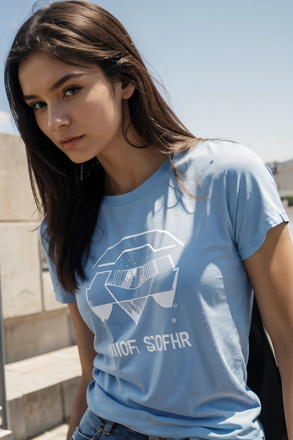 Soft laser print t-shirt