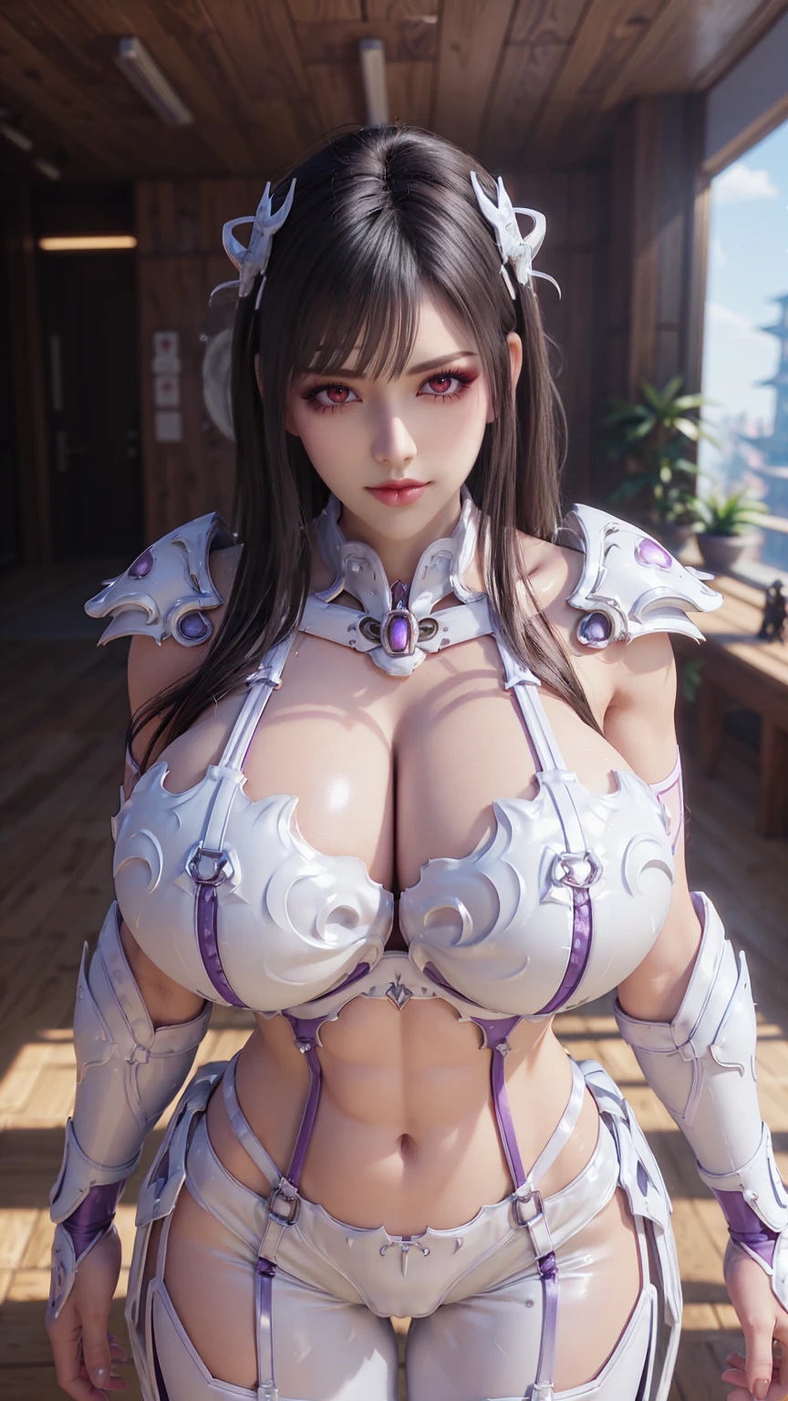 A  , CLOSE UP UPPER BODY,SOLO, ((DRAGON MECHA HORN, DARK HAIR)), (GIGANTIC FAKE , TOP,11 LINE ABS:1.5), ((WEARING OUTFIT WHITE,PURPLE CRIMSON DRAGON MECHA  ARMOR:1.5)), (MUSCULAR BODY SHAPE:1.5), (CLEAN GLOSSY BODYSKIN:1.5), (LOOKING AT VIEWER:1.6), (BACKGROUND FUTURISTIC SPACE STATION:1), (PHOTOREALSITIC:1.4), (ULTRA-DETAILLIERT), (TOP-QUALITY), (BEST SHADOWS), BRIGHT LIGHT IN ROOM, HYPER TEXTURE, (4X MSAA), ((UNREAL ENGINE 5 RENDER)), (NEON), PHYSICALLY-BASED RENDERING, ULTRA HIGHT DEFINITION, 16K, 1080P.