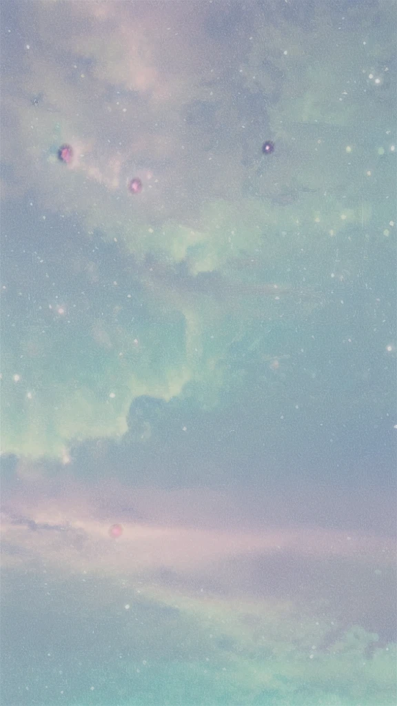 (Soft pastel colors:1.2)、1People Girls、Looking up at the far away sky、Surreal、Whimsical、Magical、Fantasy、dream-like、