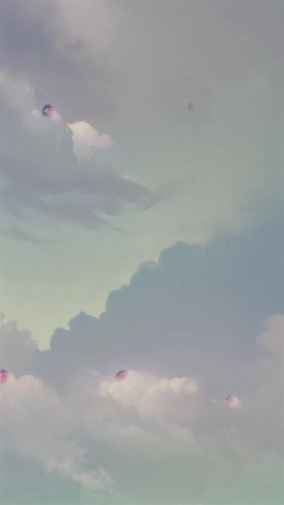 (Soft pastel colors:1.2)、1People Girls、Looking up at the far away sky、Surreal、Whimsical、Magical、Fantasy、dream-like、