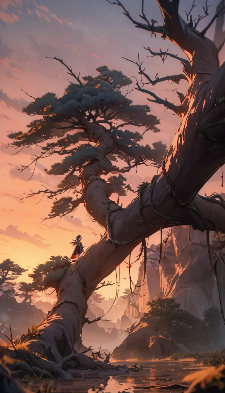 masterpiece, high quality, high resolution,8K, Chinese painting ,, Dead vines, old ((Trees)), dusk ((crow)) Don&#39;t cry,, ((A small bridge)), flowing water,Journey to the West，Journey to the West，Sun Wukong，Sun Wukong，The Monkey King，Golden Cudgel，Golden Cudgel，Fixing the sea god needle，totem (((Luxurious ancient buildings))),  (Sun Wukong:1.6),, Cold wind blows westward ((An old road)),, When the sun sets, My heart ached with the anger of loneliness,,