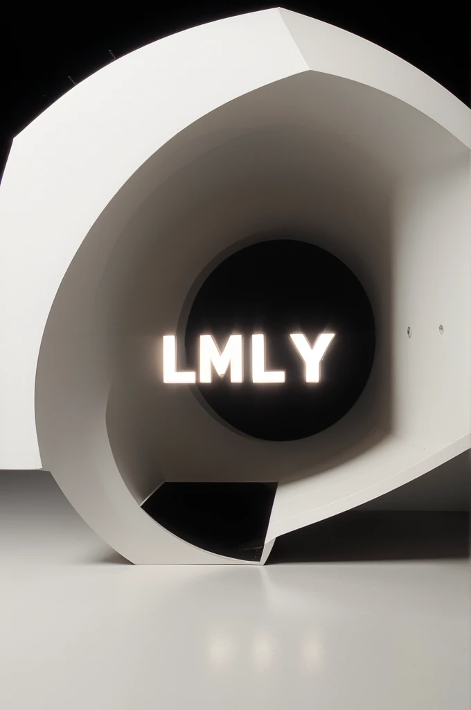 The image consists of a black background with two white letters, "L" and "M," displayed in the center. The letters are arranged vertically, with the "L" on top and the "M" below it. The style is simple and minimalist.
