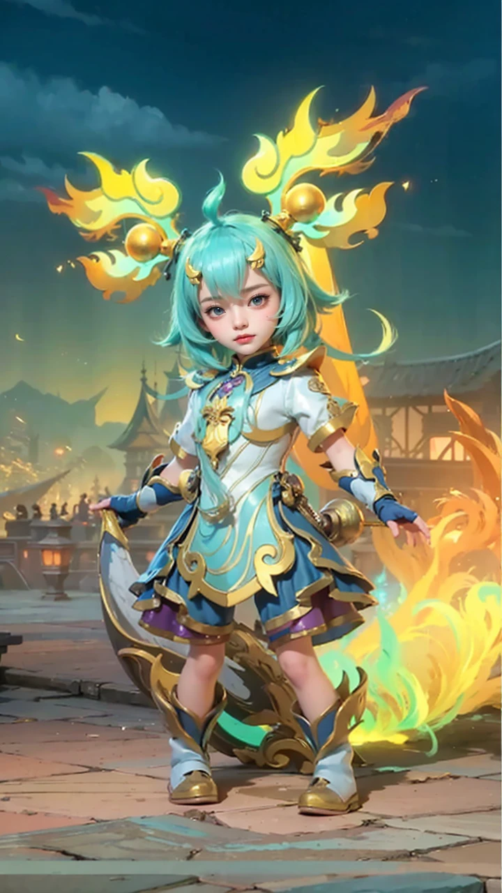 a close up of a woman, blue hair, big , shadowbringers cinematic, 4 k detail fantasy, a beautiful fantasy empress, game cg, xianxia fantasy, xianxia hero, 2. 5 d cgi anime fantasy artwork, cinematic goddess close shot, ruan jia and artgerm, wow 4 k detail fantasy, hyperdetailed fantasy character