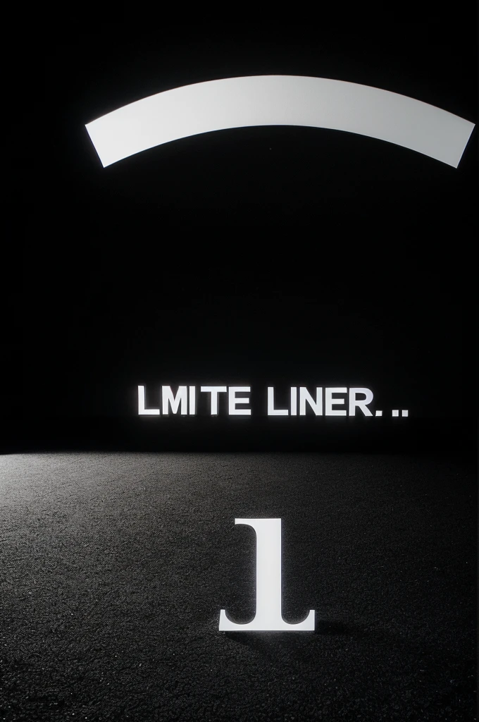 The image consists of a black background with two white letters, "L" and "M," displayed in the center. The letters are arranged vertically, with the "L" on top and the "M" below it. The style is simple and minimalist.
