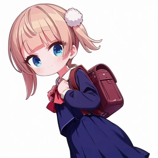 masterpiece,highest quality,cute, Ui,school bag,primary school student,