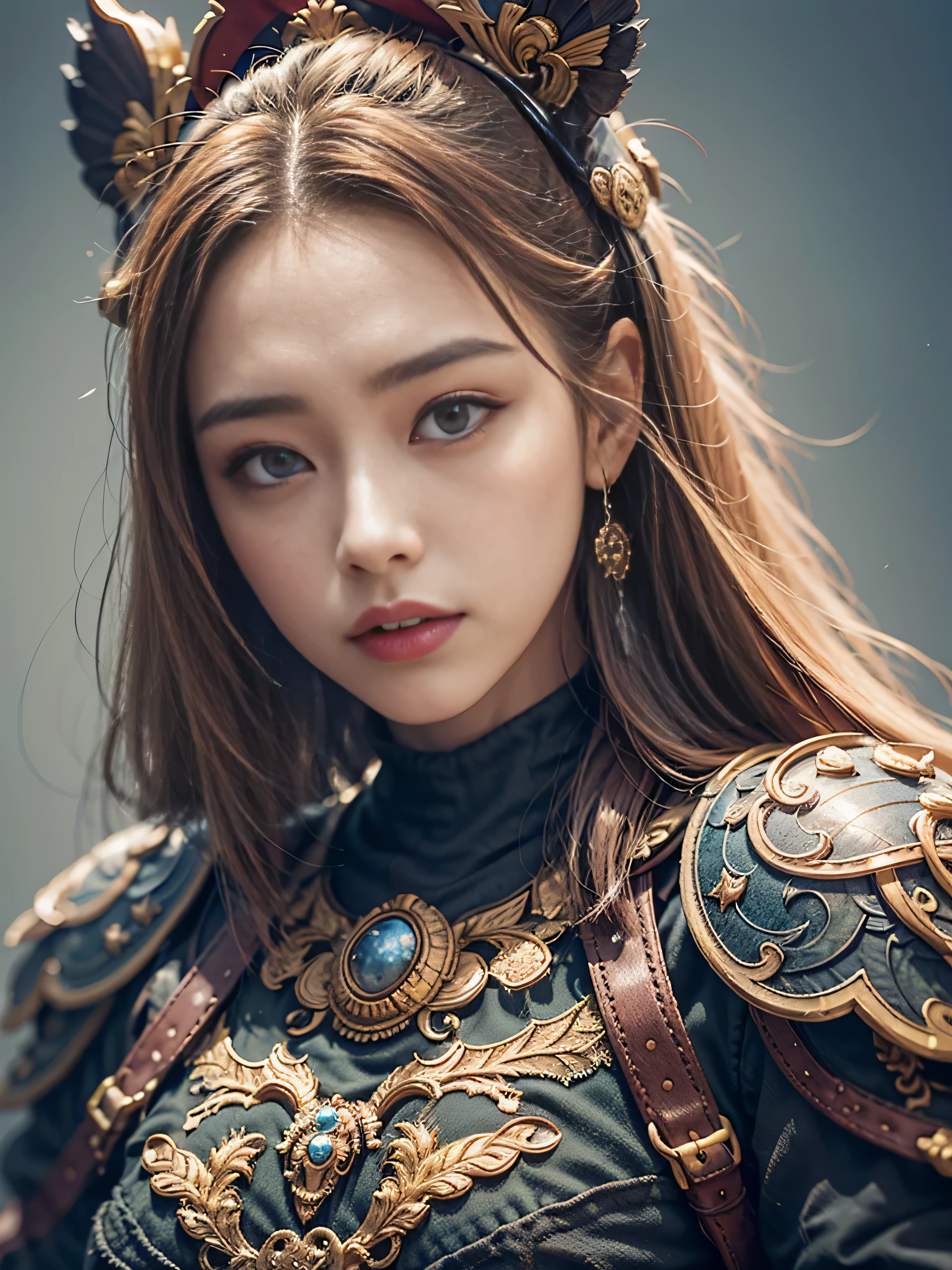 A Chinese sneering girl, bust, vampire fangs, extreme quality, Cg unity 8k, super delicate, background bokeh, full depth of field, HDR high dynamics, real restoration, intricate and extreme detail, perfectly presenting the style of midjourney art. realistic, elegant, goddess, surrealism, high detail, supremacy, cinematic lighting, ray tracing, shadow, uhd, retina, masterpiece, ccurate, anatomically correct, textured skin, super detail, high detail, high quality, high quality, award-winning, best quality, high resolution, 1080P, 16k, 8k, 4K, HD