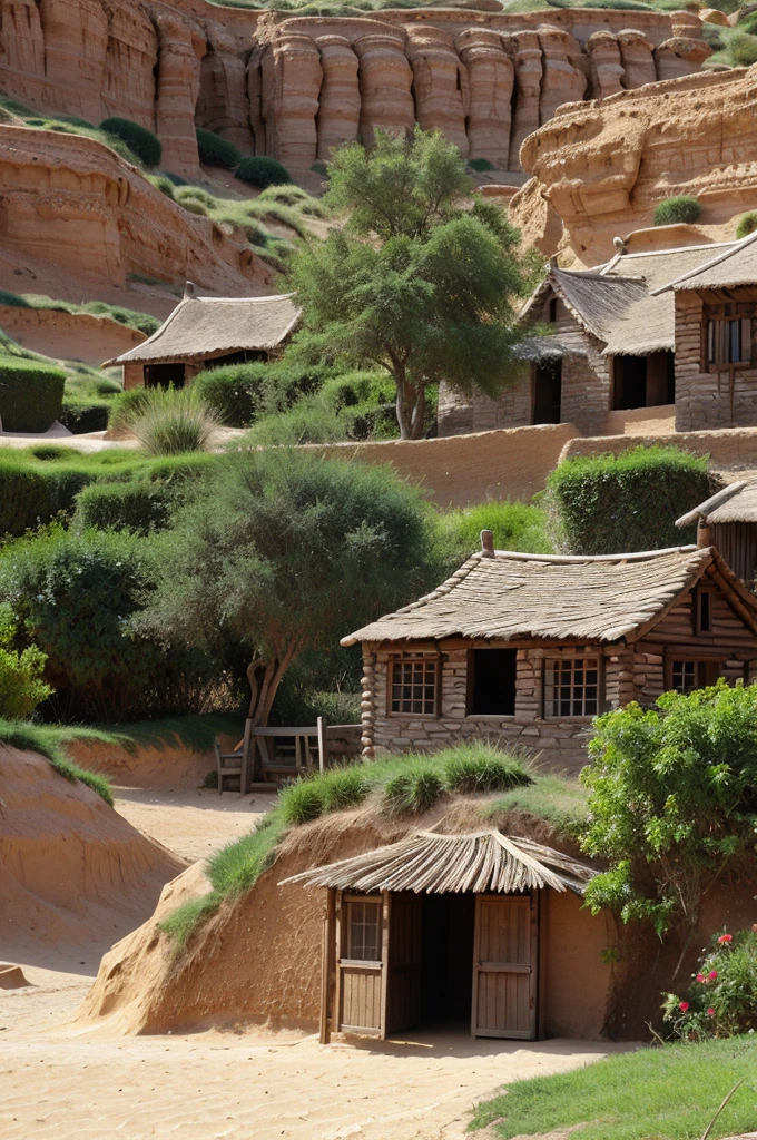 Old Village of sand houses