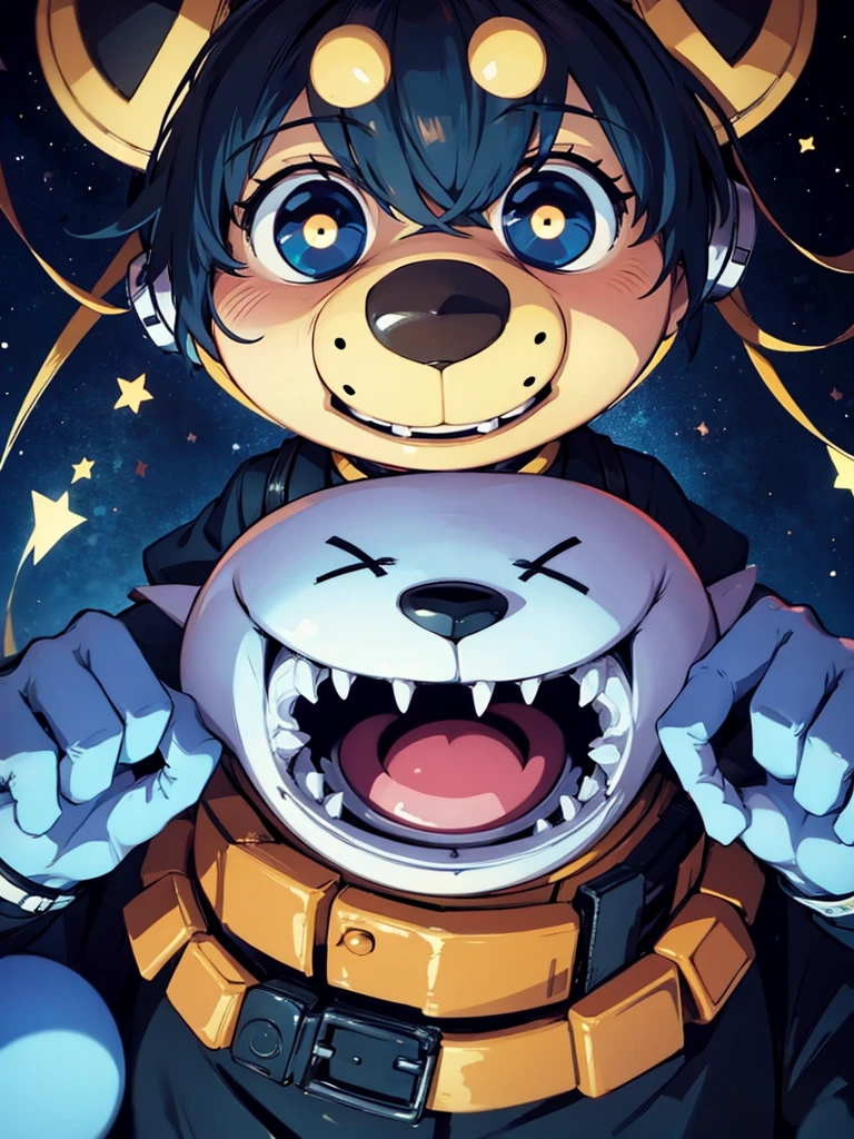 Five Nights at Freddy's Springtrap, masterpiece, fear, Dark atmosphere, Red Eyes, Detailed shadows, rot, simulation, Mechanical Abomination, rot, Full body view, Forest environment