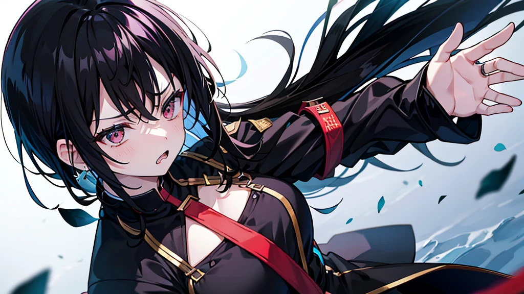 (Highest quality)、One Woman、Black Hair、Angry