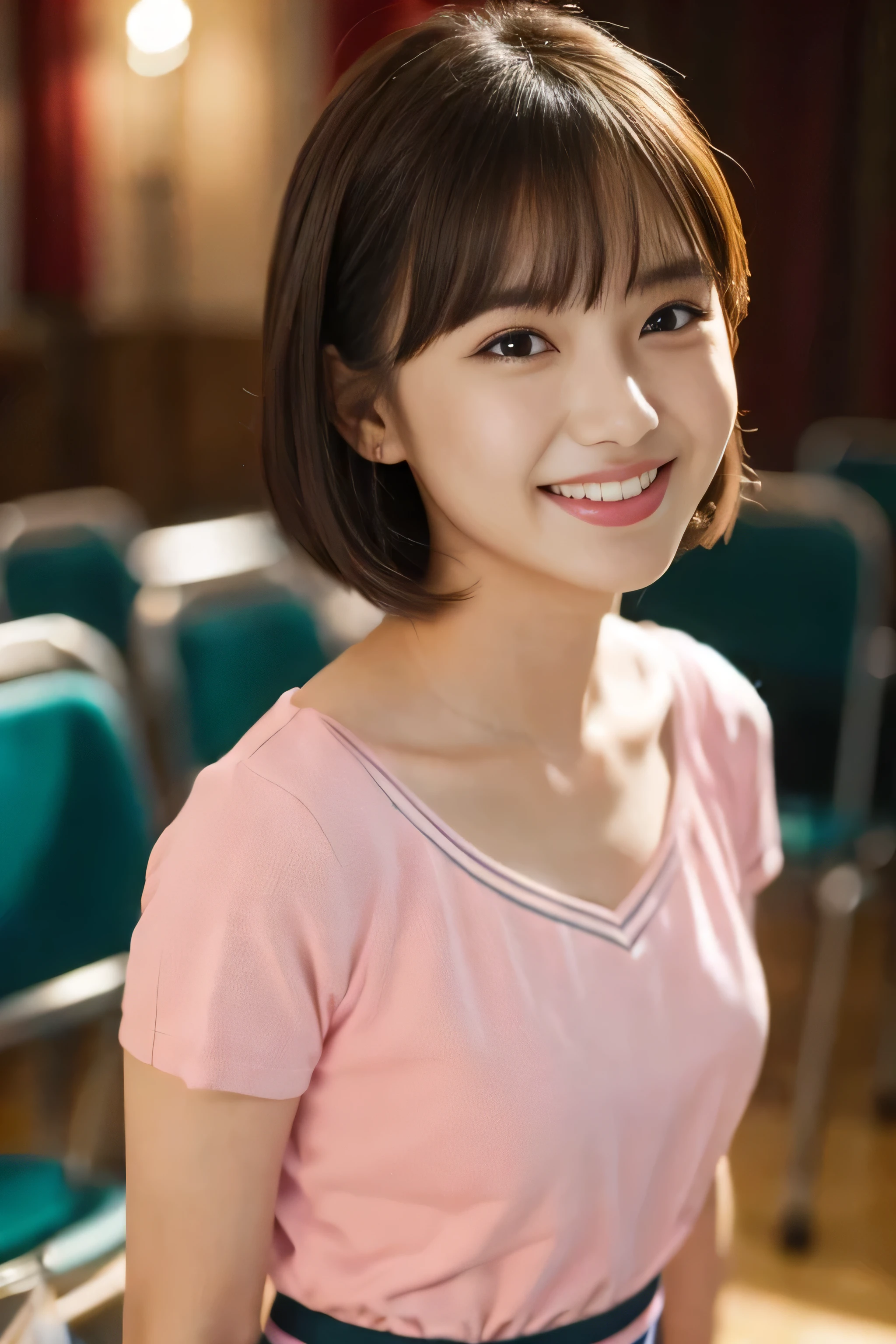 (School music teacher outfit),((Pink)),