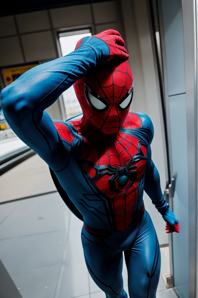 Blue spider man 