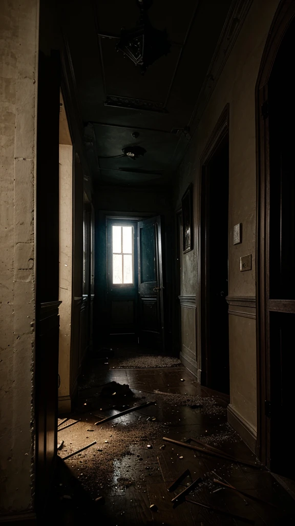 Secret Room: Dust and cobwebs, mysterious atmosphere.